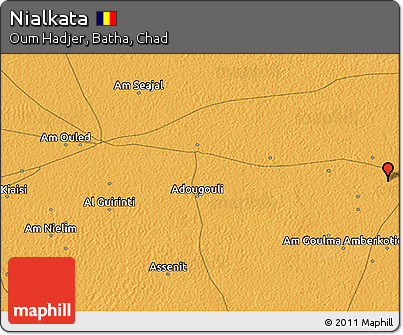 Political 3D Map of Nialkata
