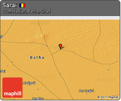 Political 3D Map of Saraï