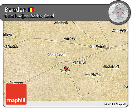 Satellite 3D Map of Bandar