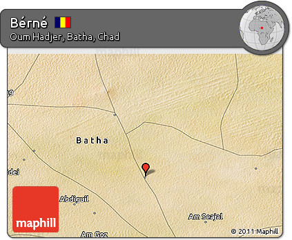Satellite 3D Map of Bérné