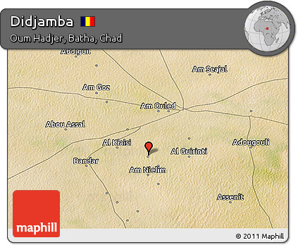 Satellite 3D Map of Didjamba