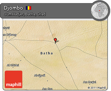 Satellite 3D Map of Djombo