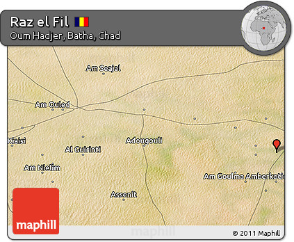 Satellite 3D Map of Raz El Fil