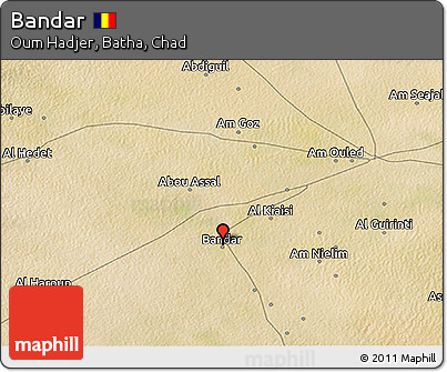 Satellite 3D Map of Bandar