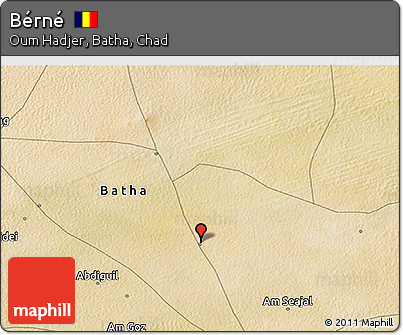Satellite 3D Map of Bérné