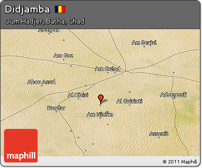 Satellite 3D Map of Didjamba
