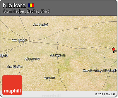 Satellite 3D Map of Nialkata