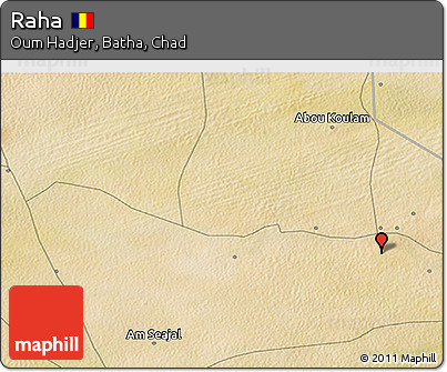 Satellite 3D Map of Raha