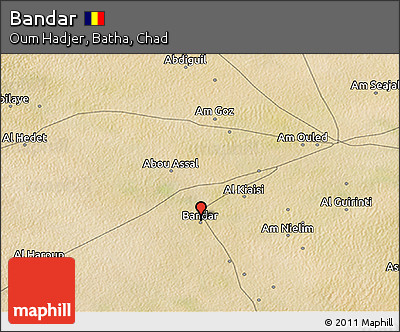 Satellite 3D Map of Bandar