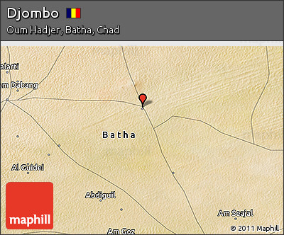 Satellite 3D Map of Djombo