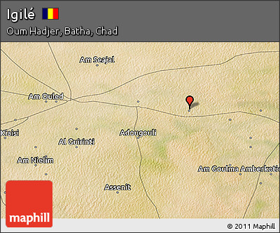 Satellite 3D Map of Igilé