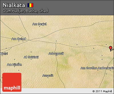 Satellite 3D Map of Nialkata