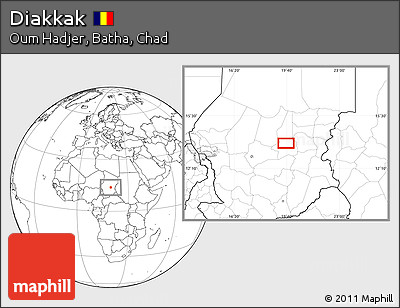 Blank Location Map of Diakkak