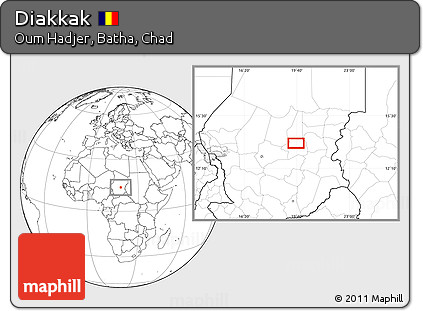 Blank Location Map of Diakkak