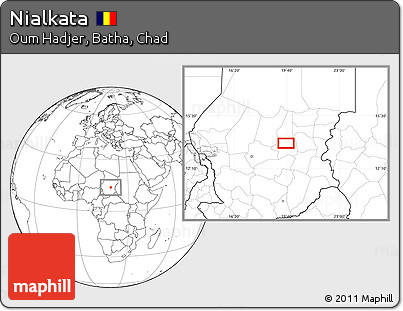 Blank Location Map of Nialkata
