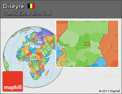 Political Location Map of Diseyré