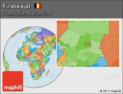 Political Location Map of Firaséajal
