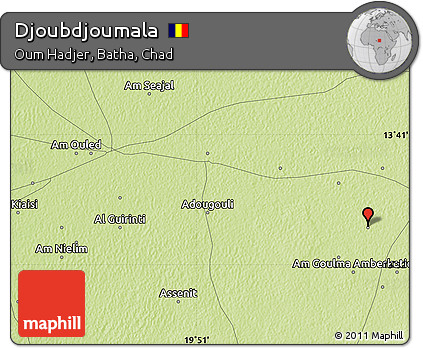 Physical Map of Djoubdjoumala