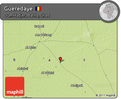 Physical Map of Gueredaye