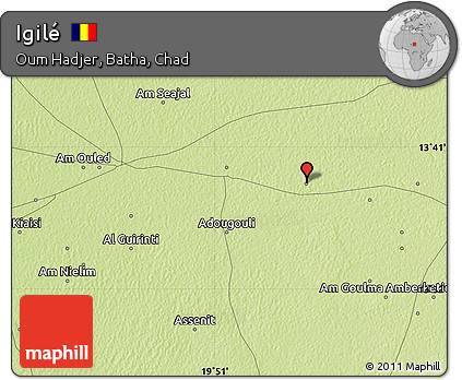 Physical Map of Igilé
