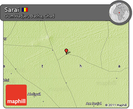 Physical Map of Saraï