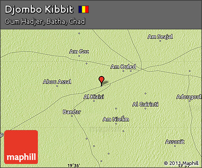 Physical Map of Djombo Kibbit