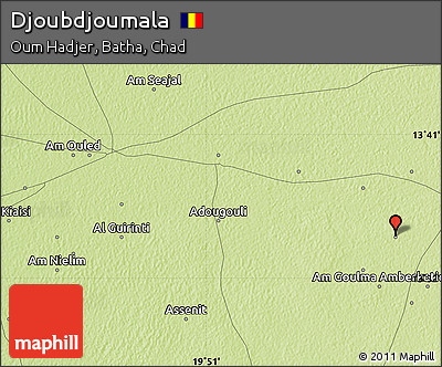 Physical Map of Djoubdjoumala