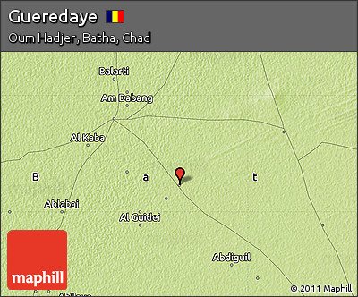 Physical Map of Gueredaye