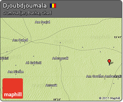 Physical Map of Djoubdjoumala
