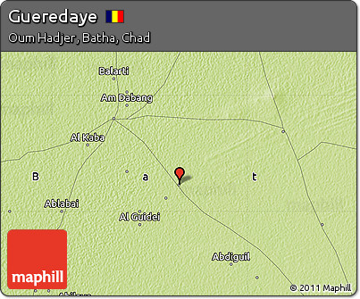 Physical Map of Gueredaye