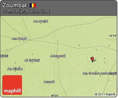 Physical Map of Zoumbat