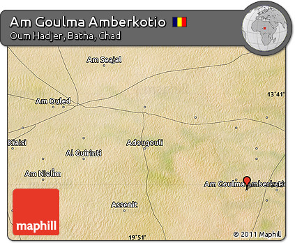 Satellite Map of Am Goulma Amberkotio