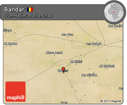Satellite Map of Bandar