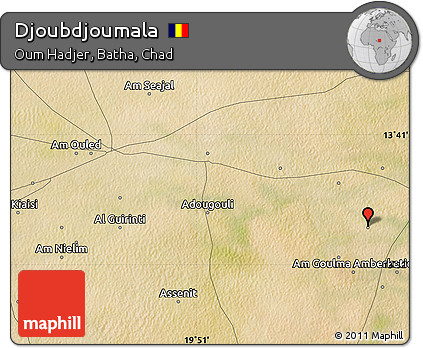 Satellite Map of Djoubdjoumala