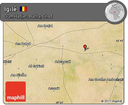 Satellite Map of Igilé
