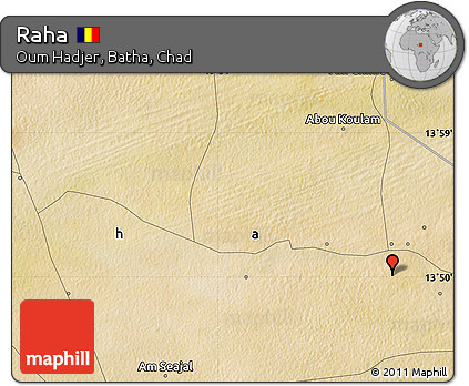 Satellite Map of Raha