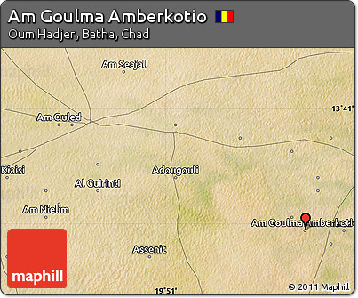 Satellite Map of Am Goulma Amberkotio