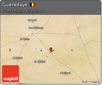 Satellite Map of Gueredaye