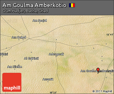 Satellite Map of Am Goulma Amberkotio