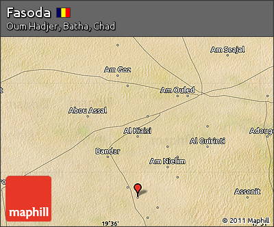 Satellite Map of Fasoda