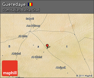 Satellite Map of Gueredaye