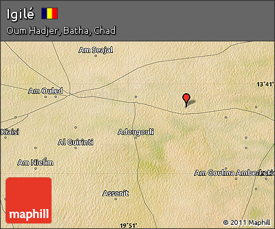 Satellite Map of Igilé