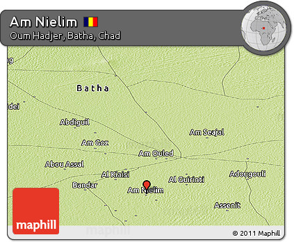 Physical Panoramic Map of Am Nielim