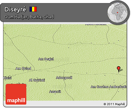 Physical Panoramic Map of Diseyré