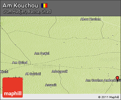 Physical Panoramic Map of Am Kouchou