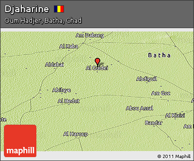Physical Panoramic Map of Djaharine