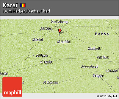 Physical Panoramic Map of Karaï