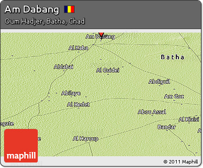Physical Panoramic Map of Am Dabang