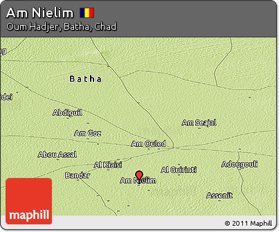 Physical Panoramic Map of Am Nielim