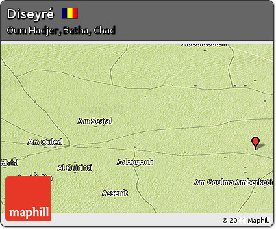 Physical Panoramic Map of Diseyré